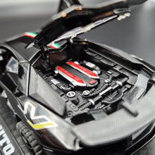 Load image into Gallery viewer, Explorafind 2021 Lamborghini Aventador SVJ LP780-4 Black 1:32 Die Cast Car
