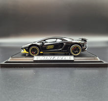 Load image into Gallery viewer, Explorafind 2021 Lamborghini Aventador SVJ LP780-4 Black 1:32 Die Cast Car
