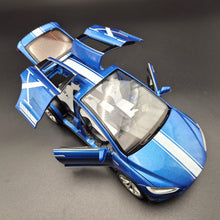 Load image into Gallery viewer, Explorafind 2020 Tesla Model X Metallic Blue 1:24 Die Cast Car