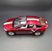 Load image into Gallery viewer, Explorafind 2020 Tesla Model X Metallic Red 1:24 Die Cast Car