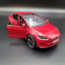 Load image into Gallery viewer, Explorafind 2020 Tesla Model X Red 1:24 Die Cast Car