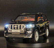 Load image into Gallery viewer, Explorafind 2020 Toyota Prado Black 1:24 Die Cast Car