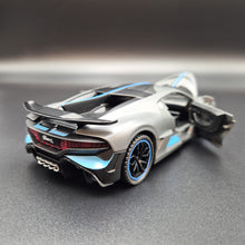 Load image into Gallery viewer, Explorafind 2021 Bugatti Divo Satin Grey 1:32 Die Cast Car