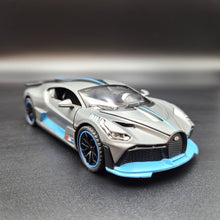 Load image into Gallery viewer, Explorafind 2021 Bugatti Divo Satin Grey 1:32 Die Cast Car