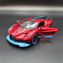 Load image into Gallery viewer, Explorafind 2021 Bugatti Divo Satin Red 1:32 Die Cast Car