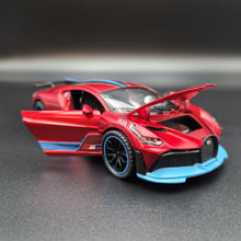 Load image into Gallery viewer, Explorafind 2021 Bugatti Divo Satin Red 1:32 Die Cast Car