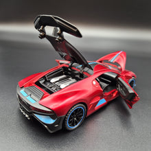 Load image into Gallery viewer, Explorafind 2021 Bugatti Divo Satin Red 1:32 Die Cast Car