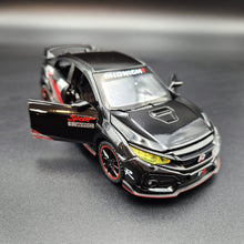 Load image into Gallery viewer, Explorafind 2021 Honda Civic Type R Black 1:32 Die Cast Car