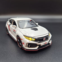 Load image into Gallery viewer, Explorafind 2021 Honda Civic Type R White 1:32 Die Cast Car