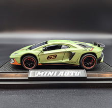 Load image into Gallery viewer, Explorafind 2021 Lamborghini Aventador SVJ LP780-4 Matte Green 1:32 Die Cast Car