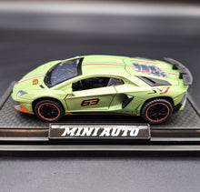 Load image into Gallery viewer, Explorafind 2021 Lamborghini Aventador SVJ LP780-4 Matte Green 1:32 Die Cast Car
