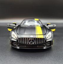 Load image into Gallery viewer, Explorafind 2021 Mercedes-Benz AMG GTR Matte Black 1:24 Die Cast Car