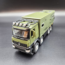 Load image into Gallery viewer, Explorafind 2021 Mercedes Nomadism Off Road RV Army Green 1:24 Die Cast Truck