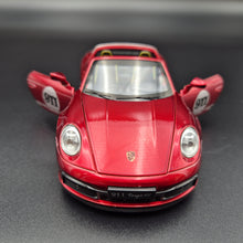 Load image into Gallery viewer, Explorafind 2021 Porsche 911 Targa 4S Metallic Red 1:32 Die Cast Car