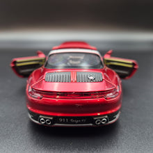 Load image into Gallery viewer, Explorafind 2021 Porsche 911 Targa 4S Metallic Red 1:32 Die Cast Car