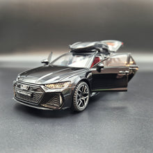 Load image into Gallery viewer, Explorafind 2022 Audi RS6 Avant Black 1:24 Die Cast Car