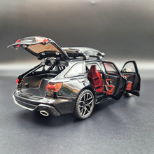 Load image into Gallery viewer, Explorafind 2022 Audi RS6 Avant Black 1:24 Die Cast Car