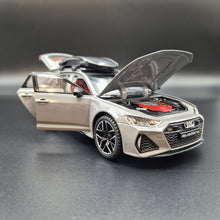 Load image into Gallery viewer, Explorafind 2022 Audi RS6 Avant Grey 1:24 Die Cast Car