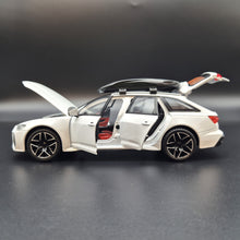 Load image into Gallery viewer, Explorafind 2022 Audi RS6 Avant White 1:24 Die Cast Car