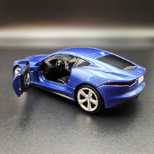Load image into Gallery viewer, Explorafind 2022 Jaguar F-Type Coupe Blue 1:36 Die Cast Car