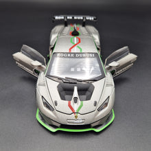 Load image into Gallery viewer, Explorafind 2022 Lamborghini Huracán LP 620-2 Super Trofeo EVO2 Grey 1:32 Die Cast Car
