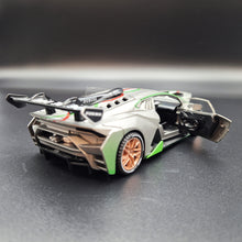 Load image into Gallery viewer, Explorafind 2022 Lamborghini Huracán LP 620-2 Super Trofeo EVO2 Grey 1:32 Die Cast Car