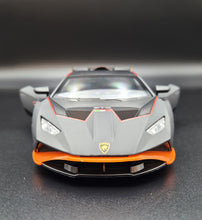 Load image into Gallery viewer, Explorafind 2022 Lamborghini Huracan STO Matte Grey 1:24 Die Cast Car
