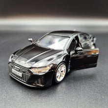 Load image into Gallery viewer, Explorafind 2023 Audi RS7 Black 1:32 Die Cast Car