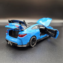 Load image into Gallery viewer, Explorafind 2023 BMW M4 G82 Coupe Blue 1:32 Die Cast Car