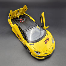 Load image into Gallery viewer, Explorafind 2023 Lamborghini Aventador SVJ 63 Yellow 1:24 Die Cast Car