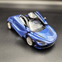 Load image into Gallery viewer, Explorafind 2023 McLaren 720S Blue 1:32 Die Cast Car