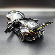 Load image into Gallery viewer, Explorafind 2023 Toyota Supra GT4 Black 1:24 Die Cast Race Car