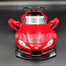 Load image into Gallery viewer, Explorafind 2023 Toyota Supra GT4 Red 1:24 Die Cast Race Car