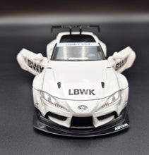 Load image into Gallery viewer, Explorafind 2023 Toyota Supra GT4 White 1:24 Die Cast Race Car