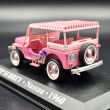 Load image into Gallery viewer, Altaya 1960 Jeep Surrey Taxi Cab Carribean Palace Nassau Pink 1:43 Diecast Model