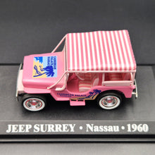 Load image into Gallery viewer, Altaya 1960 Jeep Surrey Taxi Cab Carribean Palace Nassau Pink 1:43 Diecast Model