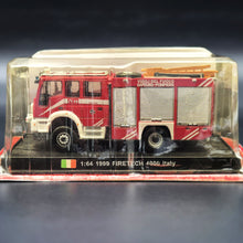 Load image into Gallery viewer, Amercom 1999 Iveco Magirus Firetech 4000 Italy Fire Truck Italian Fire Dept 1:64 Diecast Model