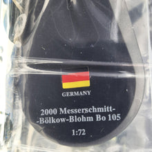 Load image into Gallery viewer, Amercom 2000 Messerschmitt-Bolkow-Blohm BO 105 Germany 1:72 Diecast Helicopter Model
