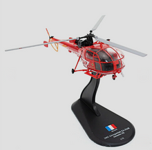 Load image into Gallery viewer, Amercom 2002 Aerospatiale SA-316B Alouette III France Sécurité Civile (Civil Security) 1:72 Diecast Helicopter Model