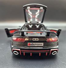 Load image into Gallery viewer, Explorafind 2020 Audi R8 V10 Black 1:24 Die Cast Car