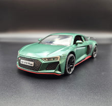 Load image into Gallery viewer, Explorafind 2020 Audi R8 V10 Green 1:24 Die Cast Car
