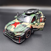 Load image into Gallery viewer, Explorafind 2021 Audi RS6 Wagon Green Camouflage 1:24 Die Cast Car