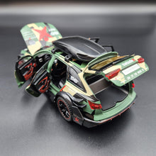 Load image into Gallery viewer, Explorafind 2021 Audi RS6 Wagon Green Camouflage 1:24 Die Cast Car