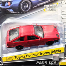 Load image into Gallery viewer, Explorafind 1986 Toyota AE86 Corolla Levin/Sprinter Trueno Red 1:64 Die Cast Car