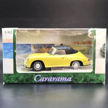 Load image into Gallery viewer, Cararama 1961 Porsche 356B Yellow #251D 1:43 Die Cast Model