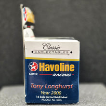 Load image into Gallery viewer, Classic Carlectables 2000 Tony Longhurst 1:6 Scale Die Cast Metal Helmet #5005
