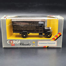 Load image into Gallery viewer, Corgi 1929 Thornycroft Van - Eddershaws Ltd, Swansea C843 1985 Corgi Classics 1:43 Diecast Model