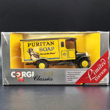 Load image into Gallery viewer, Corgi 1929 Thornycroft Van - Puritan Soap C932 1985 Corgi Classics 1:43 Diecast Model