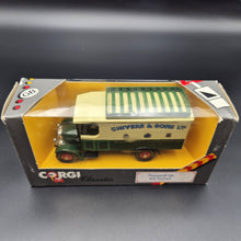 Load image into Gallery viewer, Corgi 1929 Thornycroft Van with Roof Rack - Chivers & Sons C859/2 1985 Corgi Classics 1:43 Diecast Model