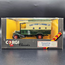 Load image into Gallery viewer, Corgi 1929 Thornycroft Van with Roof Rack - Chivers & Sons C859/2 1985 Corgi Classics 1:43 Diecast Model
